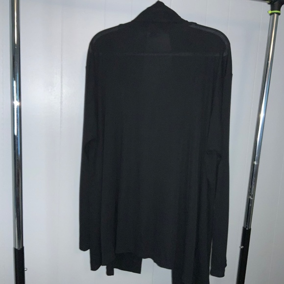 Liz Claiborne slinky knit waterfall front jacket Sz 3X - Picture 3 of 5